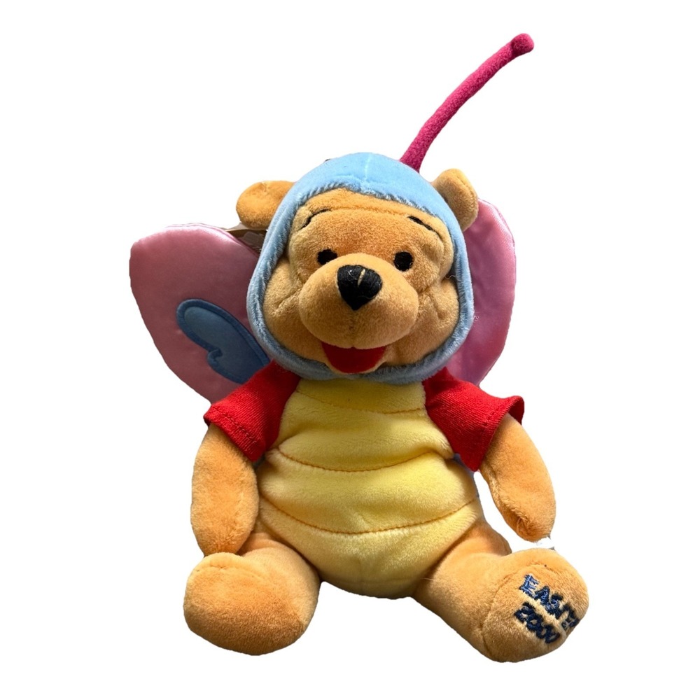 Disney Store Winnie the Pooh Easter 2000 Plush Butterfly Costume Toy NWT‎